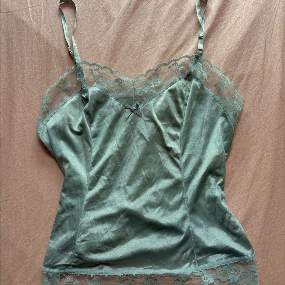 Vintage Lace Sage Green Camisole